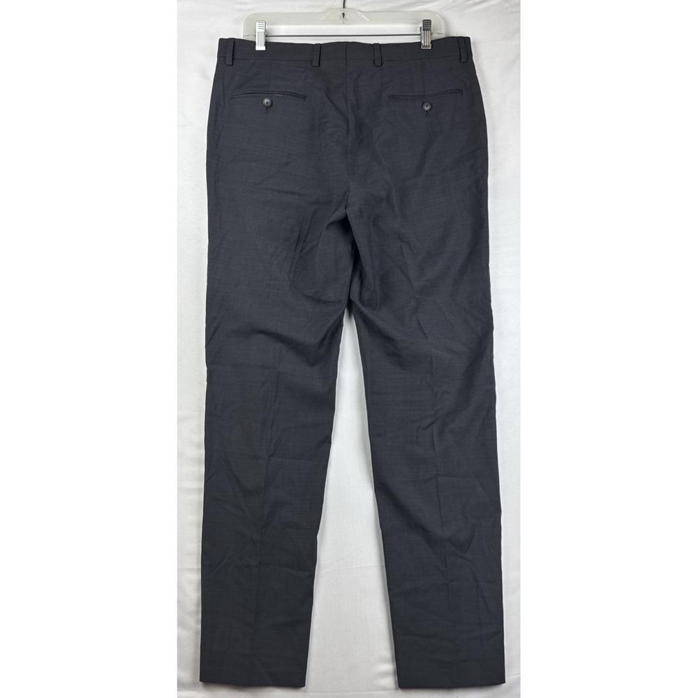 Jos A Bank Traveler Dress Pants Mens 34x32 Dark Gray Slim Fit Separates - Picture 2 of 6